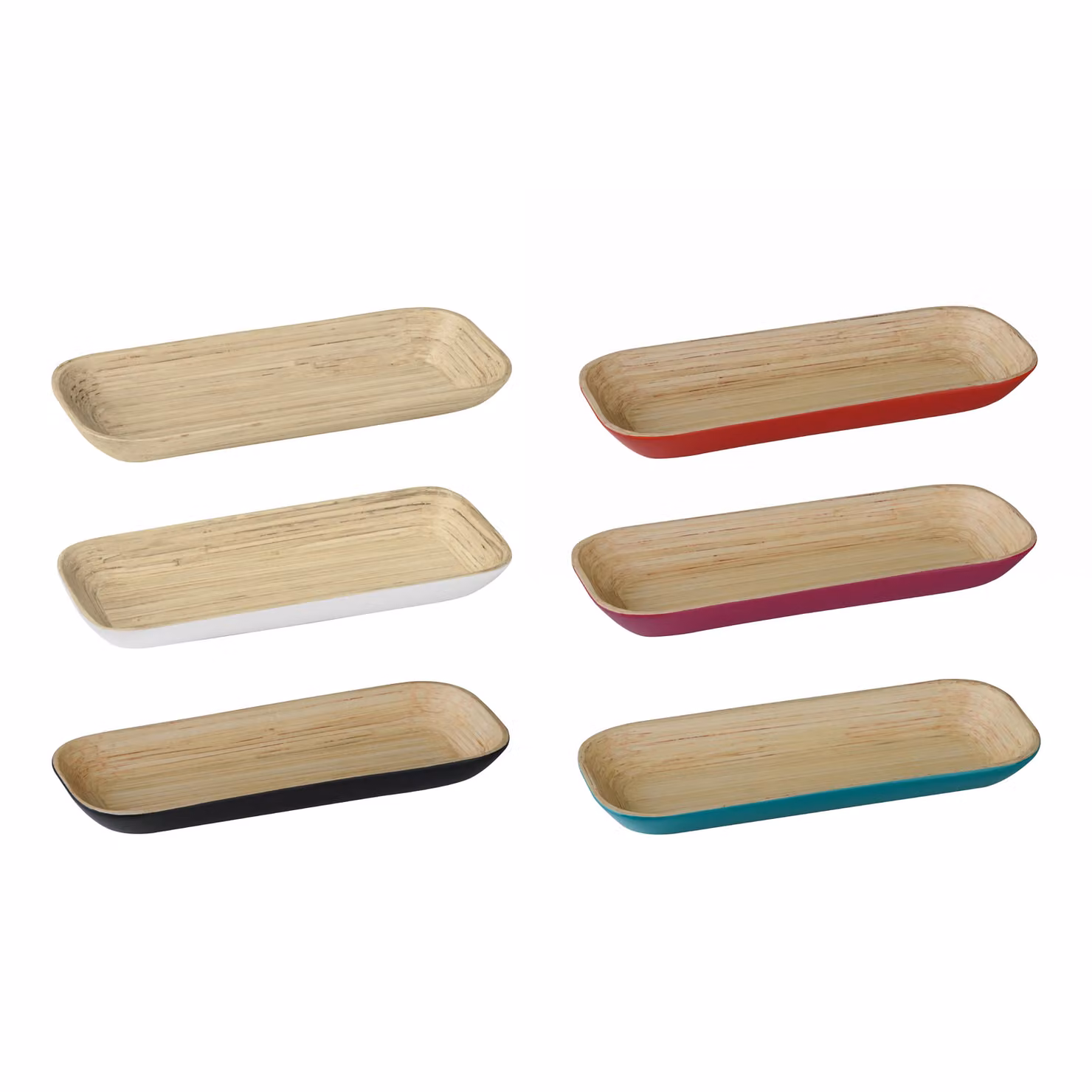 Orsina Kyoto Small Bamboo Tray in Red – 2