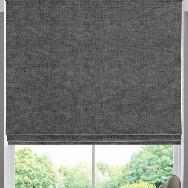 Simply Collection Lugano Made to Measure Blackout Roman Blind in Grey