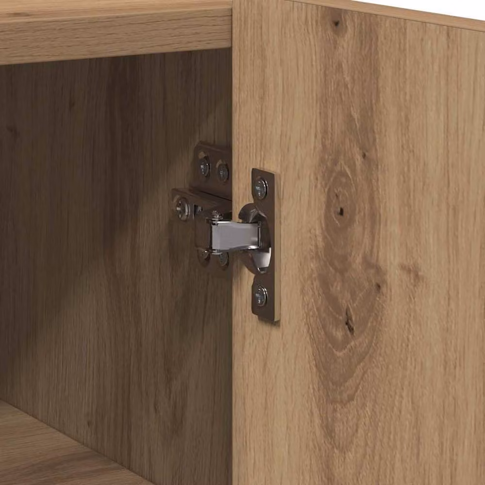 Berkfield Home Artisan Oak Sideboard in Brown, W/D/H: 45 x 35 x 75 cm – 4