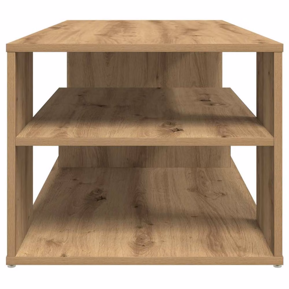 Berkfield Home Artisan Oak Coffee Table in Brown, W/D/H: 100 x 50 x 40 cm – 4