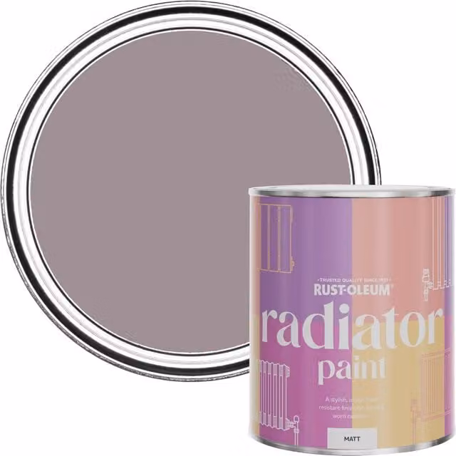 Rust-Oleum Matt Purple Radiator Paint, Lilac Wine, 750ml – 1