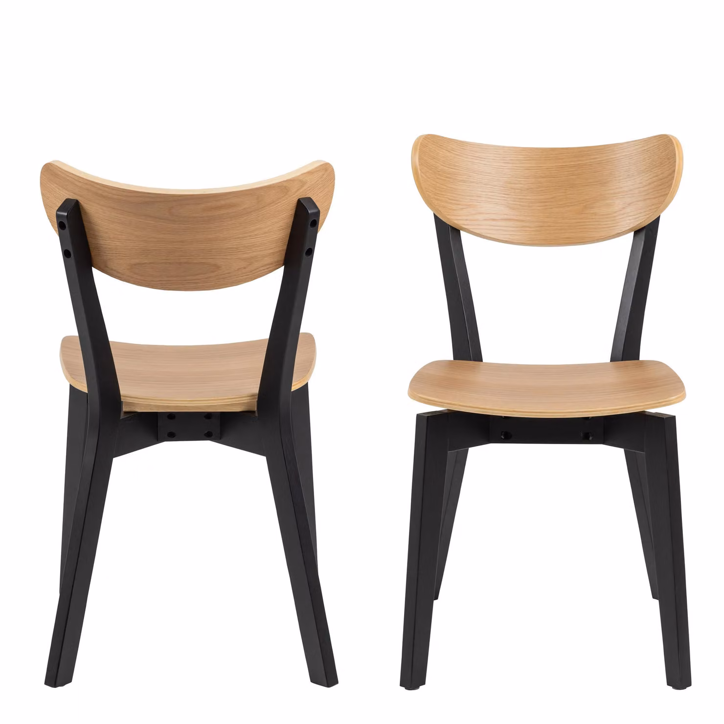 Furniture To Go Roxby Dining Chairs Set of 2 in Black and Oak – 2