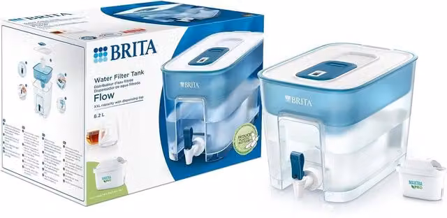 Brita Flow 8.2 l Water Filter Jug in Blue with 1 Maxtra Pro Cartridge