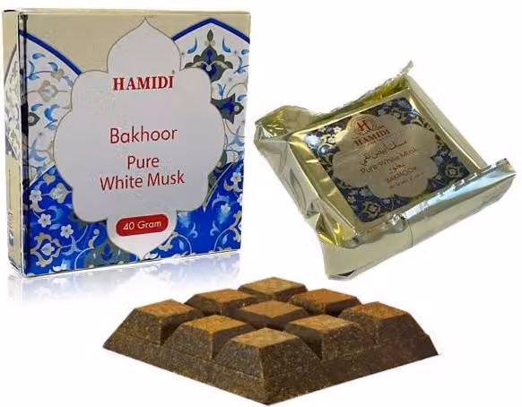 Hamidi White Musk Bakhoor, 40g Pack of 3