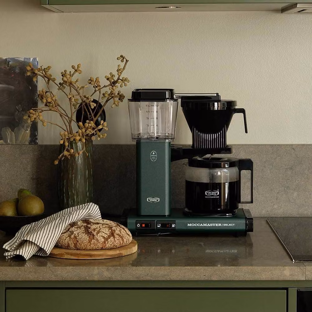 Moccamaster KBG Select Filter Coffee Machine with Glass Jug, Green, 1.25 l – 8