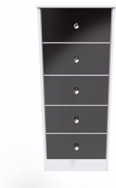 2 U Taunton 5 Drawer Tallboy in Black – 1
