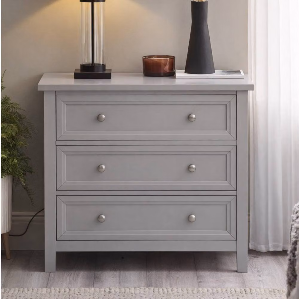Cheshire Premium Solace 3 Drawer Wide Chest in Dove Grey – 2