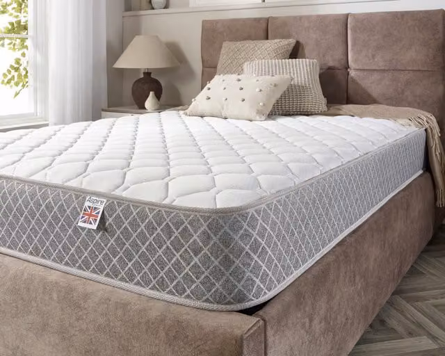 Aspire Triple Layer Pro Hybrid Rolled Mattress with Bonnell Springs in White