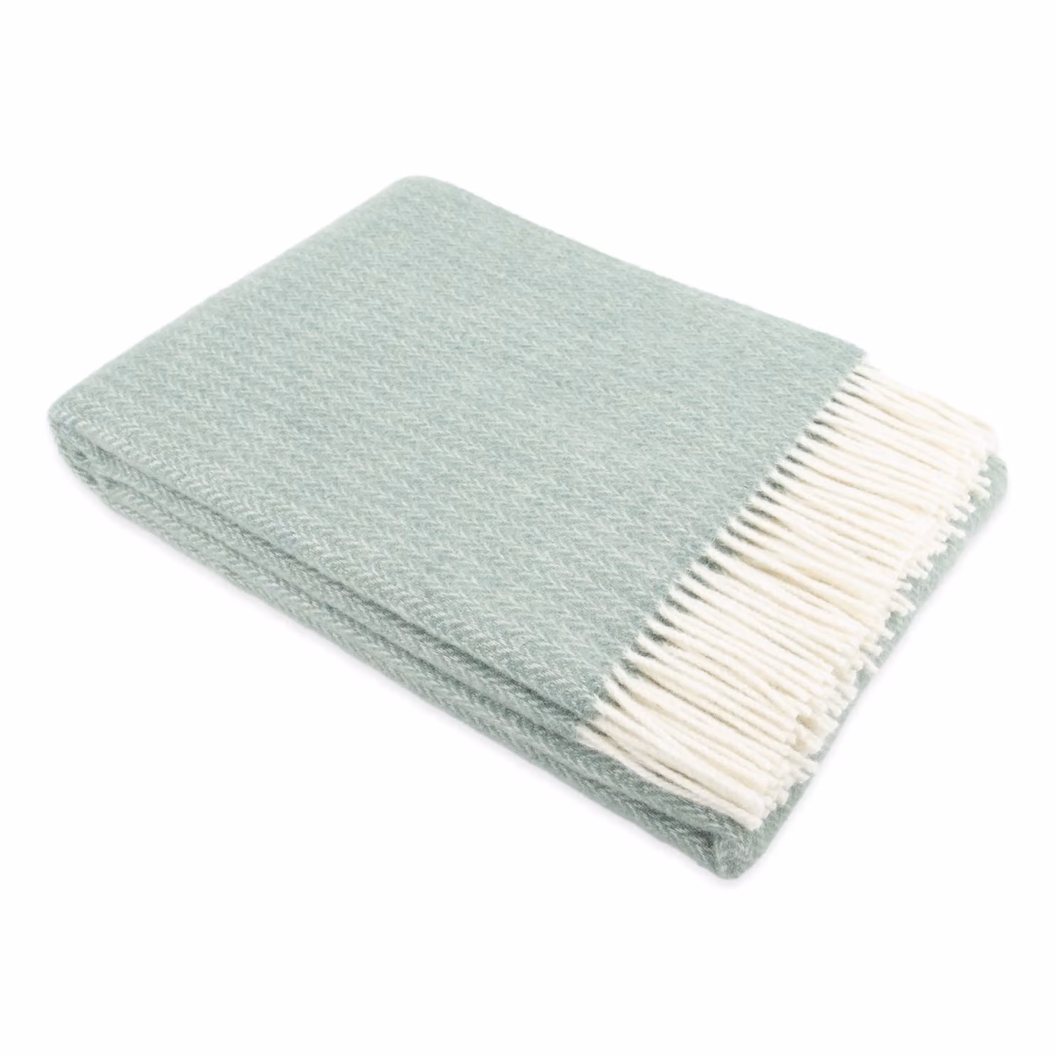 Native Natural Green Jacquard Wool Blanket – 3