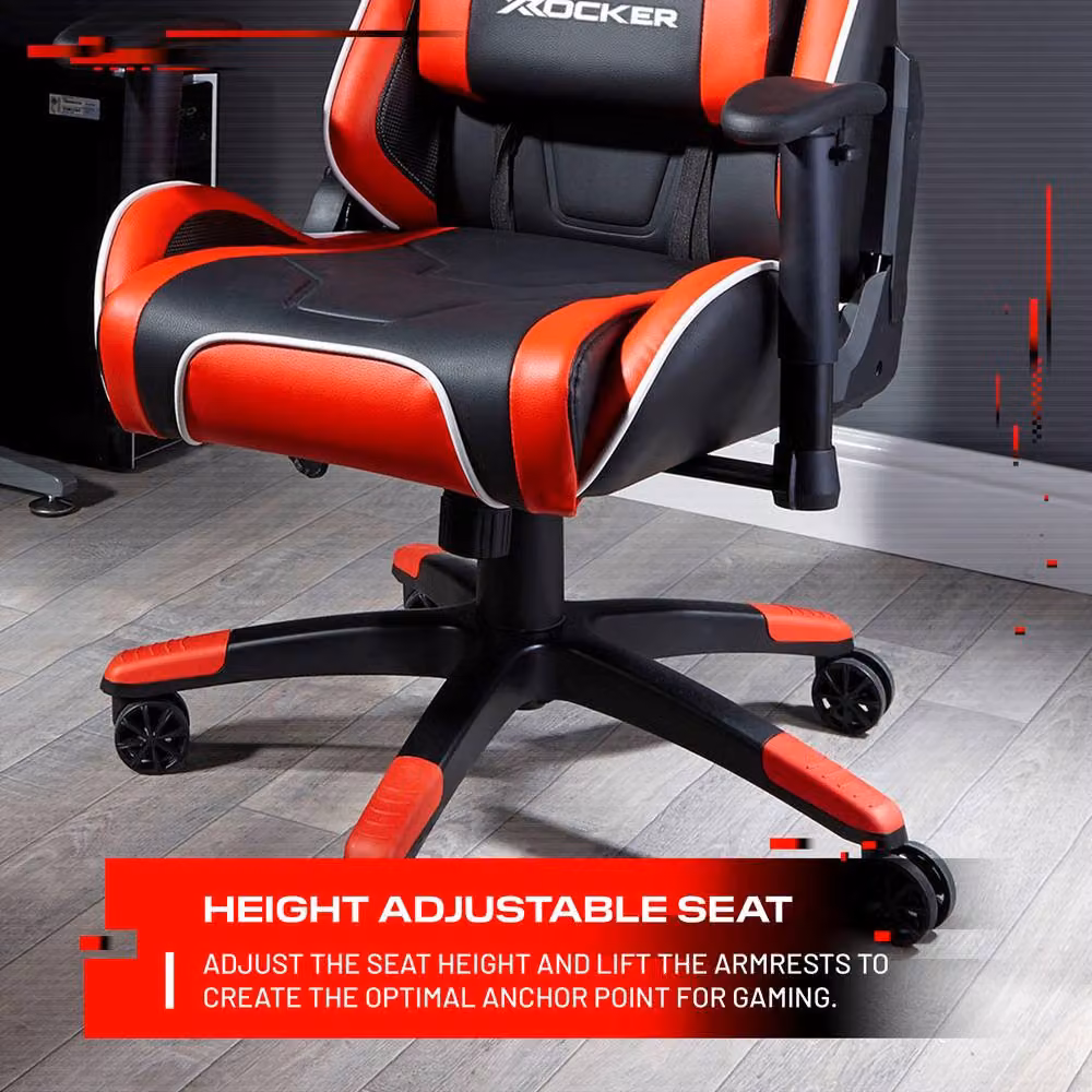X Rocker Agility eSport Ergonomic Gaming Chair in Red – 3