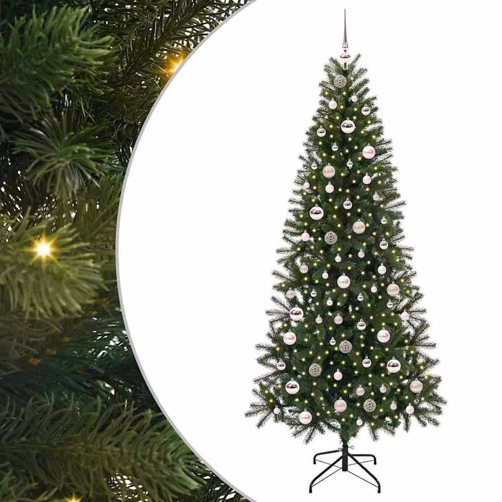 Berkfield Home Artificial Green Christmas Tree with 300 LEDs, Height: 210 cm – 2