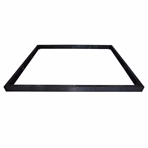 Palram Canopia Greenhouse Base Kit in Black, W: 258 cm, D: 258 cm, H: 12.5 cm