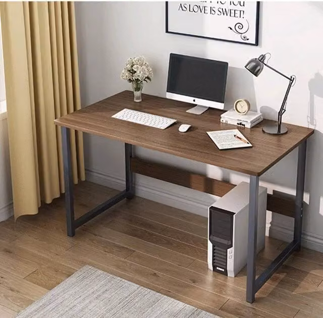 SPETLEK Brown Home Office Writing Desk with Footrest