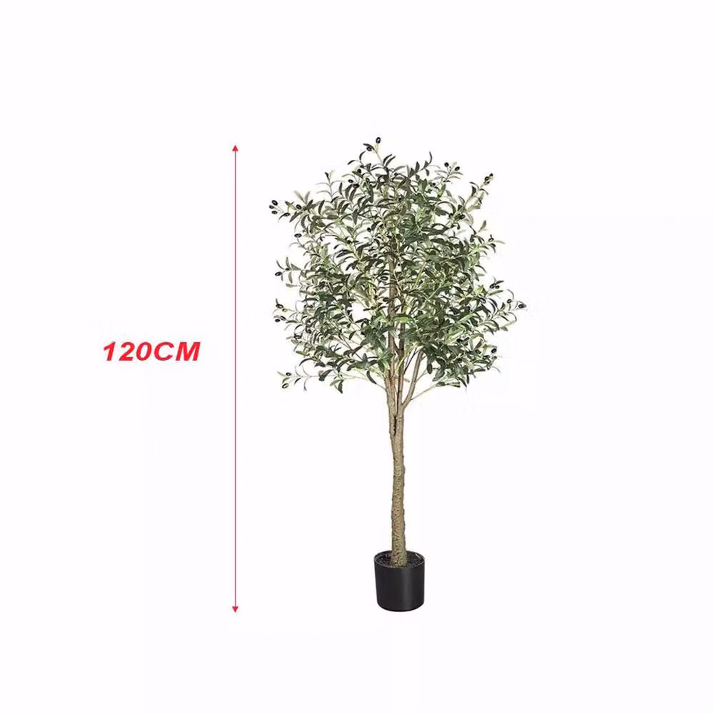 Dprodo Faux Olive Tree with Planter in Green – 3