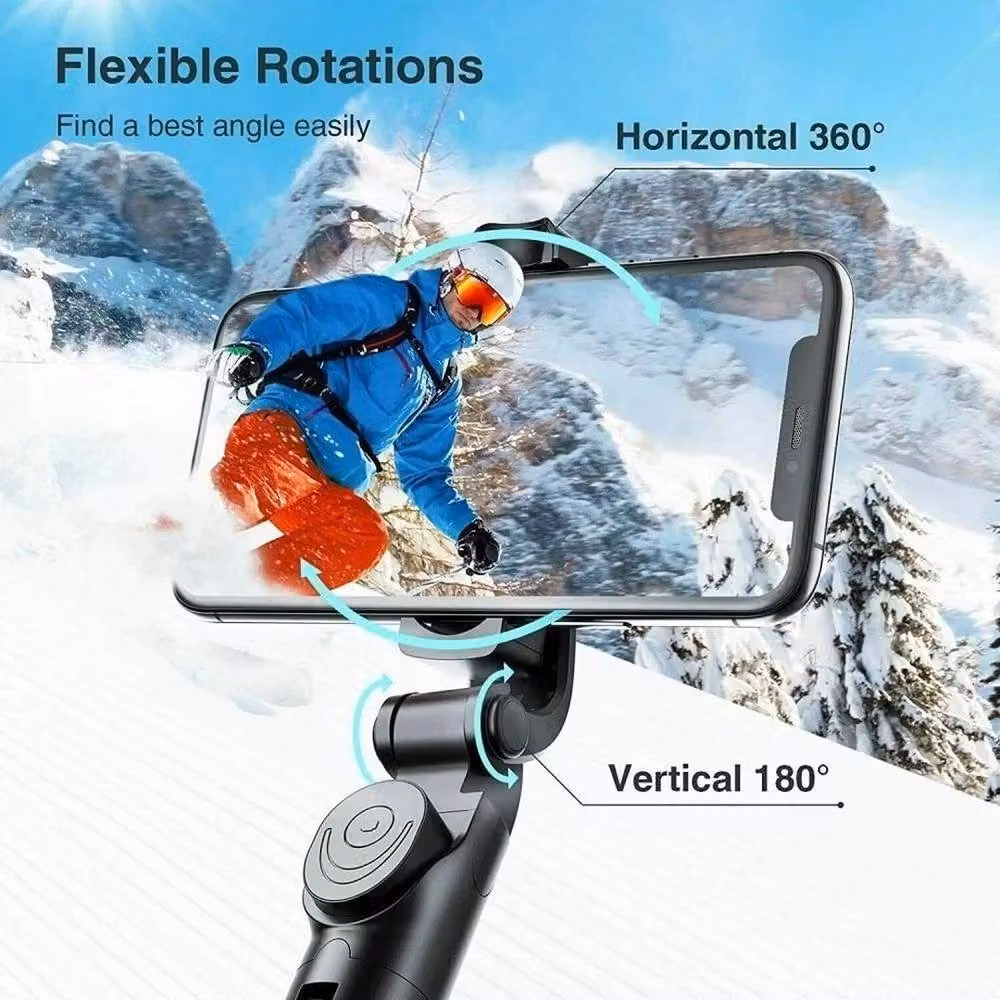 NESTLUNE Universal Selfie Stick with Bluetooth Remote and Phone Holder Tripod Stand, Black – 2