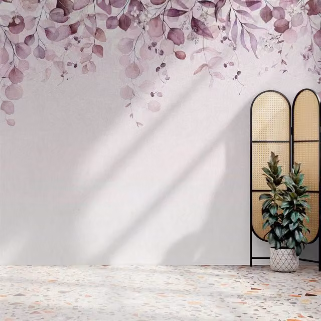 Superfresco Easy Botanical Cascade Purple Floral Mural W: 300 cm, H: 280 cm – 1