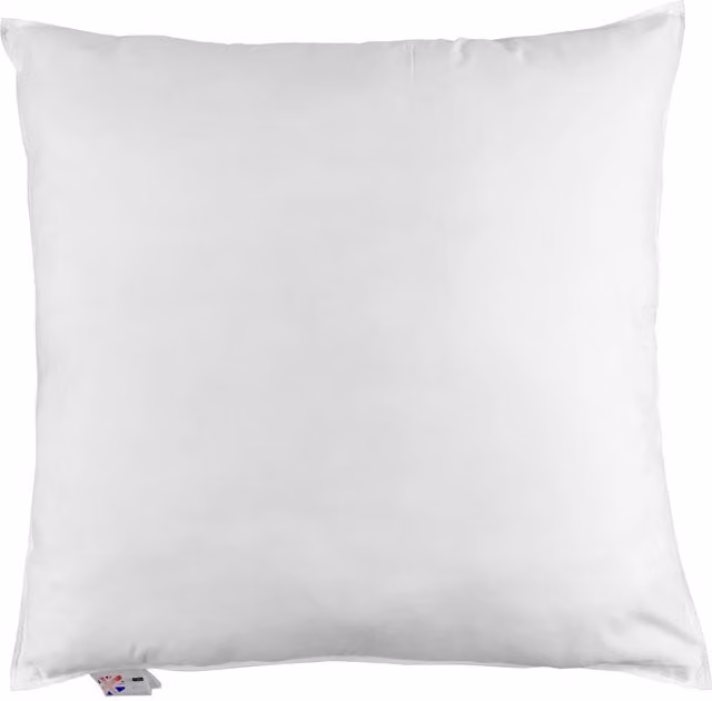 Homescapes Duck Feather and Down Cushion Pad Inner Insert Filler, White, W/D/H: 80 x 80 x 80 cm