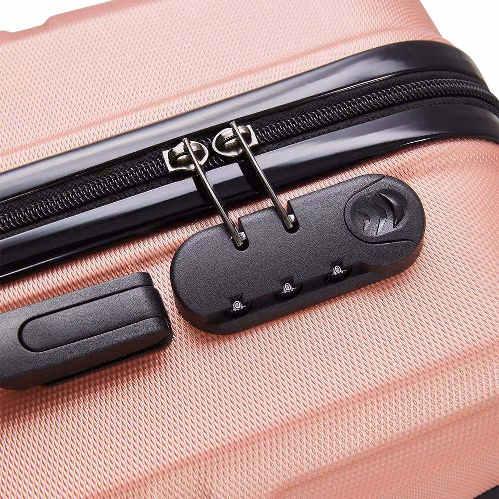 SHEONLY 3-Piece Travel Suitcase Set in Pink – 2