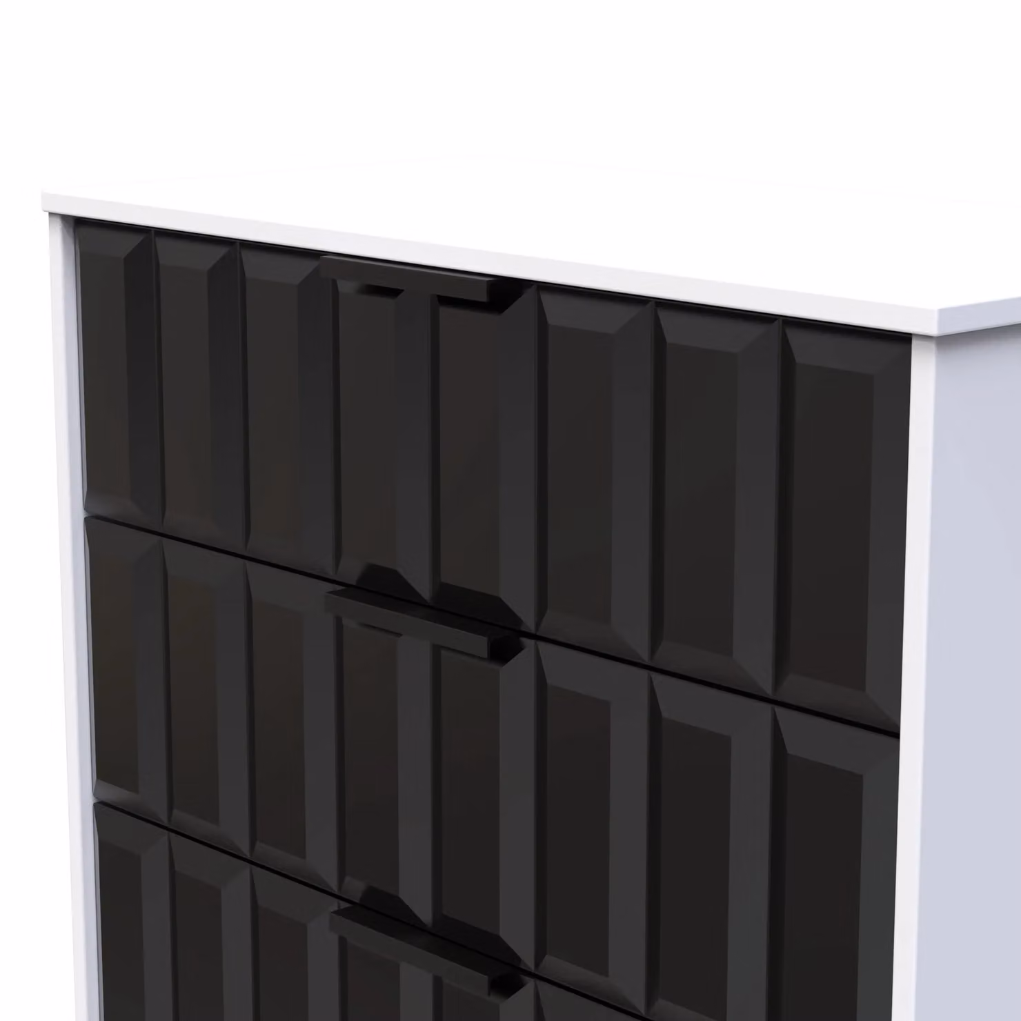 Ready Assembled 2 U Seattle 3 Drawer Deep Chest in Black – 3