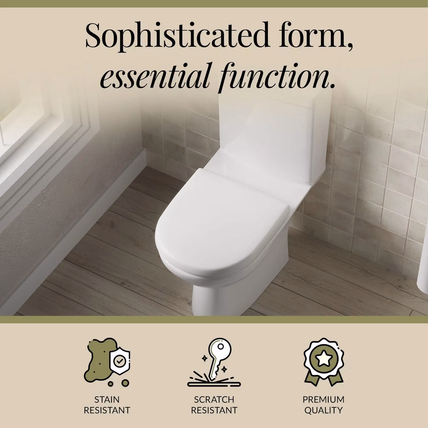 Balterley Compact Ceramic Toilet Pan and Cistern in White, W/D/H: 80.5 x 36 x 62.5 cm – 3
