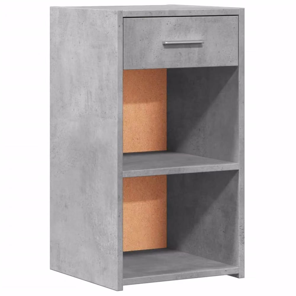 Berkfield Home Elegant Bedside Cabinets, 2 Piece, Concrete Grey, W/D/H: 35 x 34 x 65 cm – 4