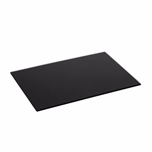 Harbour Housewares Rectangular Glass Chopping Board in Black, W: 30.5 cm, D: 20 cm – 1