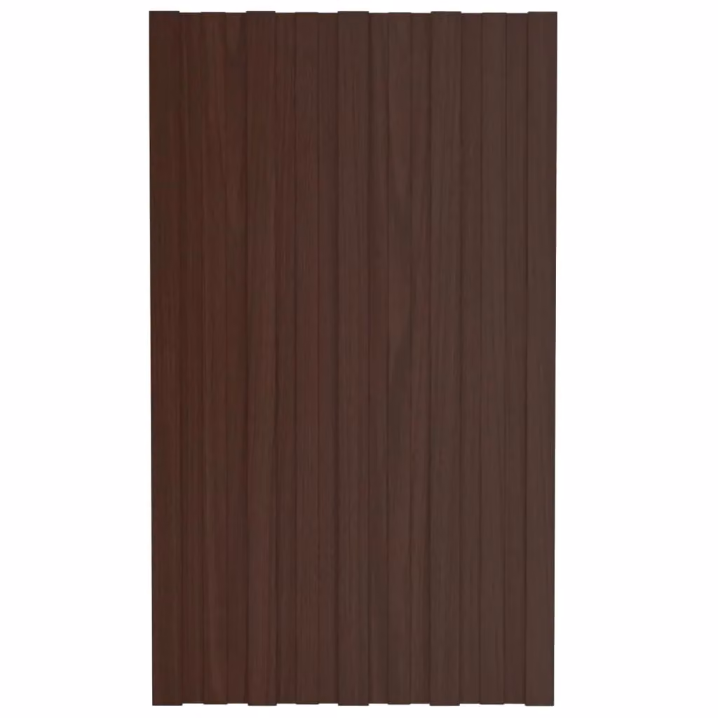 Berkfield Home 36 Piece Brown Galvanised Steel Roof Panels, W: 80 cm, D: 45 cm – 2