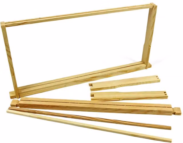 Actiasbee Langstroth Bee Hive Brood Frames Flat Pack in Brown Pine Wood