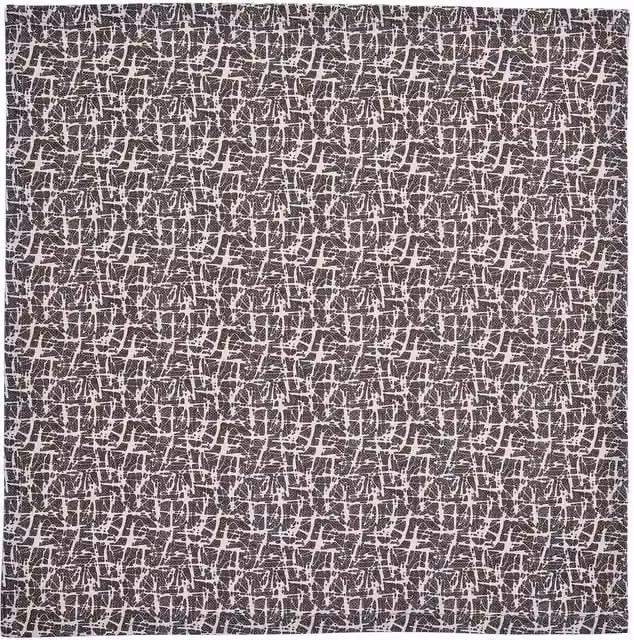 Murmur Camille Graphic Cotton Napkins, Grey, 4 Pack, W/D: 40 x 40 cm