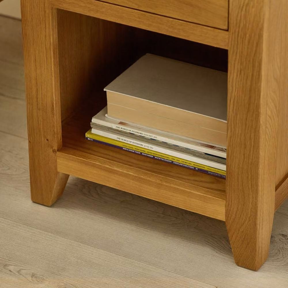Cheshire Premium Kingsley 1 Drawer Bedside Unit in Brown – 4