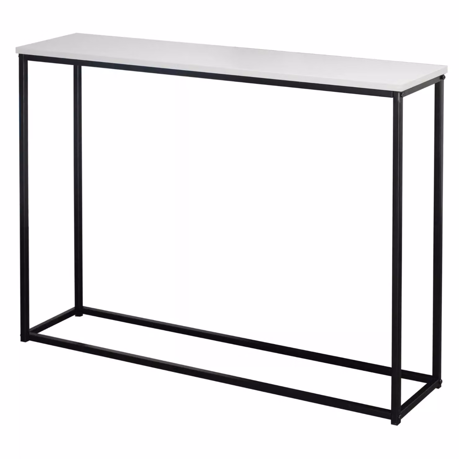 Rafaelo Mobilia Freestanding Slim Hallway Console Table in White, W/D/H: 100.5 x 24.0 x 75.5 cm – 4