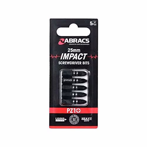 Abracs IPZ25005 Impact S/D Bit, PZ2, 50mm, Black S2 Steel