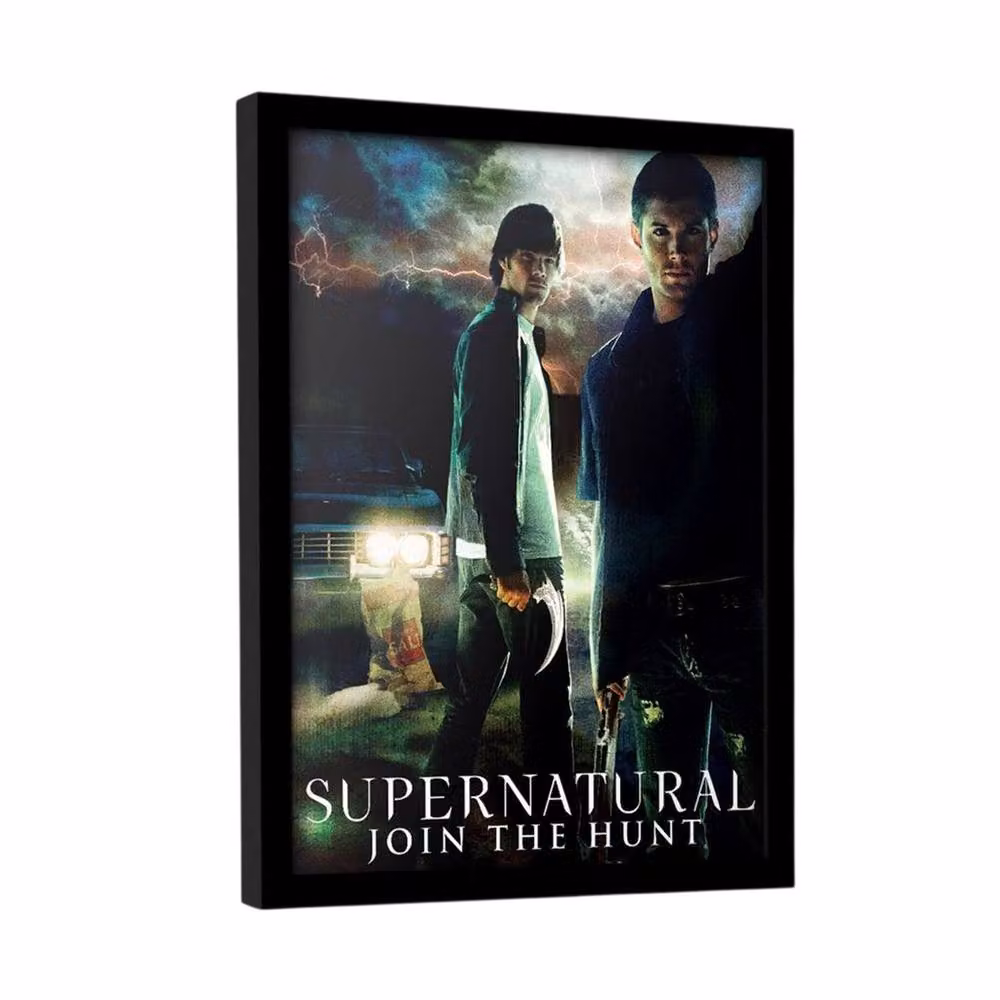 Supernatural Impala Multicolour Framed Paper Poster – 2