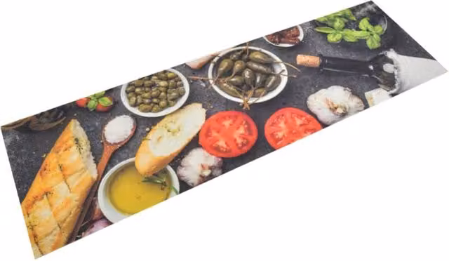 Berkfield Home Washable Wine and Dinner Kitchen Rug, Multicolour, W: 45 cm, L: 150 cm