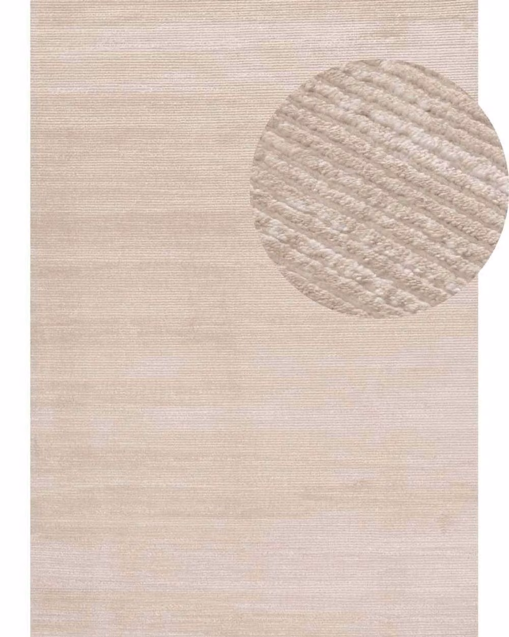 THE RUGS Carmel Modern Striped Area Rug and Runner in Beige, W: 80 cm, L: 300 cm – 2