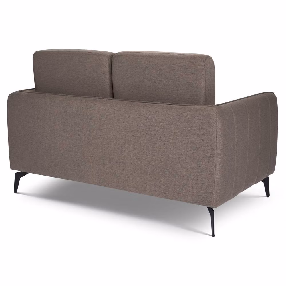 Bravich LTD Brixton Scandinavian Fabric Sofa in Dark Brown, 2 Pack – 6