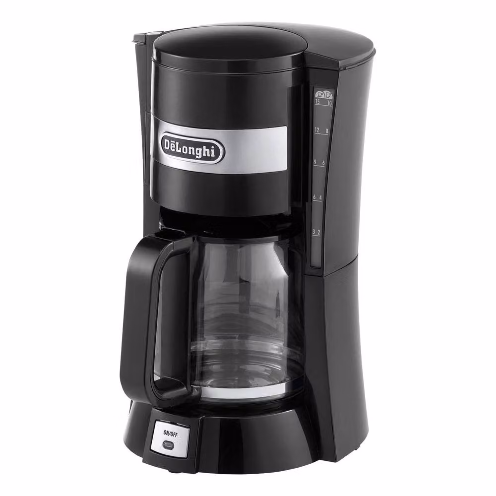 DeLonghi Filter Drip Coffee Machine with Glass Jug, 900W, 1.25 Litre Capacity, Black – 2