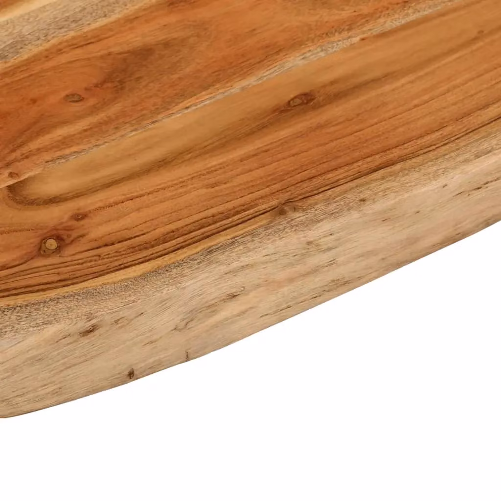 Berkfield Home Rectangular Solid Wood Acacia Bathroom Countertop, Brown, W: 80 cm, D: 60 cm, H: 2.5 cm – 4