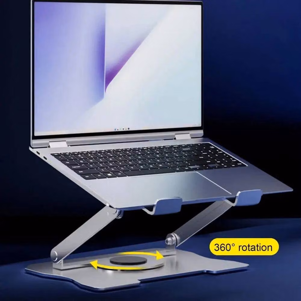 SPETLEK All Metal Portable Laptop and Tablet Stand in Silver – 3