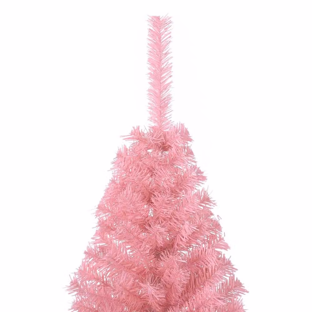 Berkfield Home Pink Artificial Half Christmas Tree with Stand, Height: 150 cm – 2