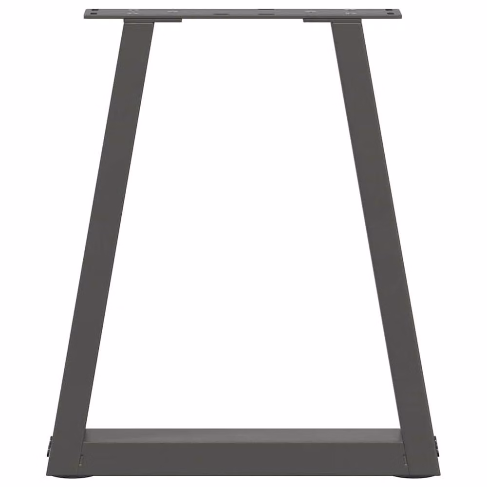 Berkfield Home V-Shape Dining Table Legs, 2 Pieces, Anthracite Dark Grey Steel, H: 42-43.3 cm x W: 38 cm – 4