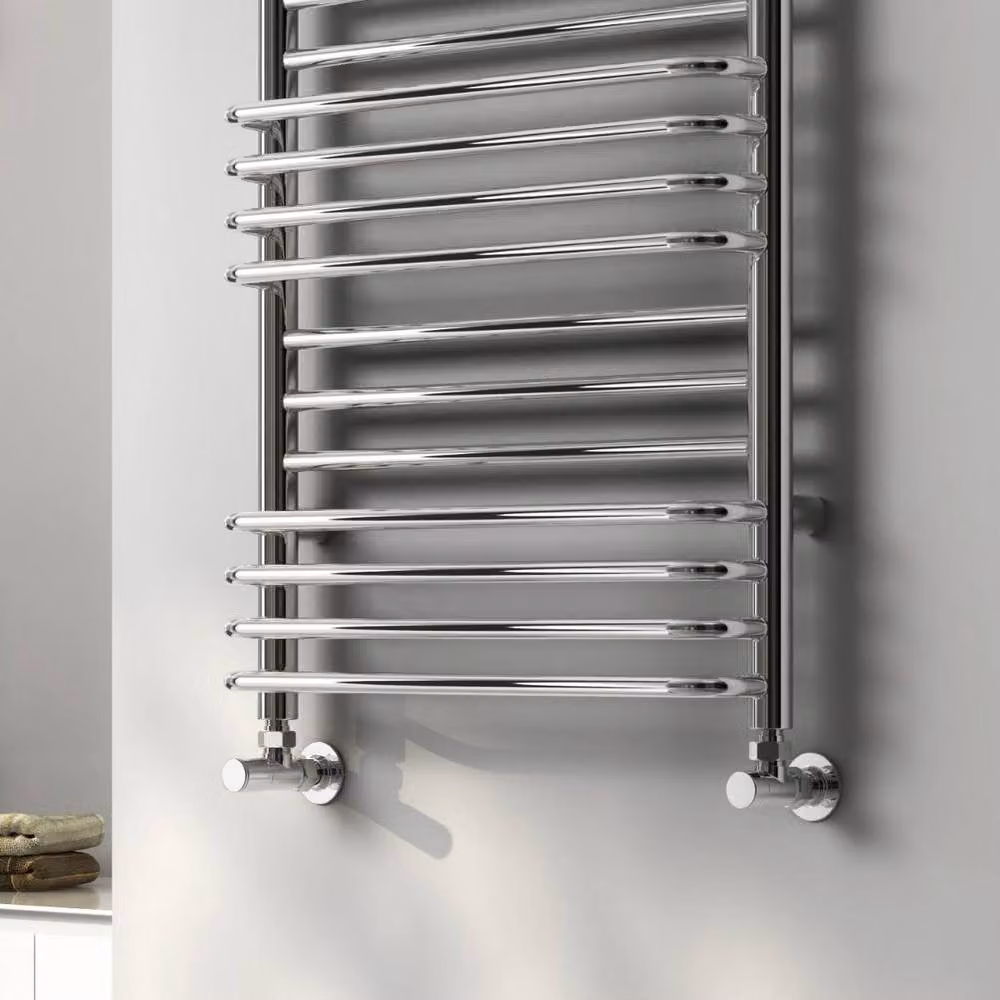 Bathroom Kingdom Marco Chrome Heated Towel Rail in Silver, H: 80 cm, W: 50 cm – 2