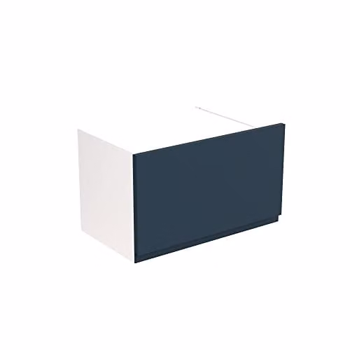 Kitchen Kit Indigo Blue Matt J-Pull Flatpack Bridging Wall Cabinet W/D/H: 50 x 36 x 50 cm