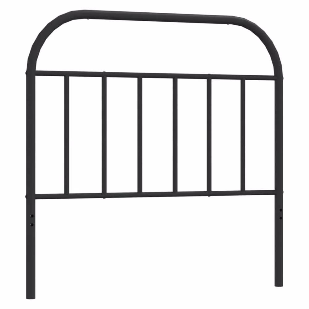 Berkfield Home Classic Metal Headboard in Black, Width: 100 cm – 2