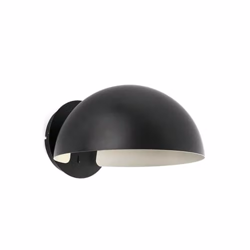 Faro Barcelona Dominica Dome Wall Light Matt Black – 1