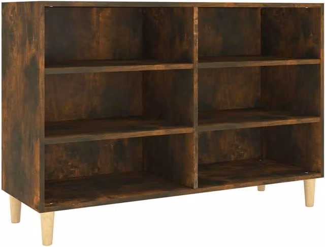 Berkfield Home Smoked Oak Sideboard in Brown, W/D/H: 103.5 x 35 x 70 cm