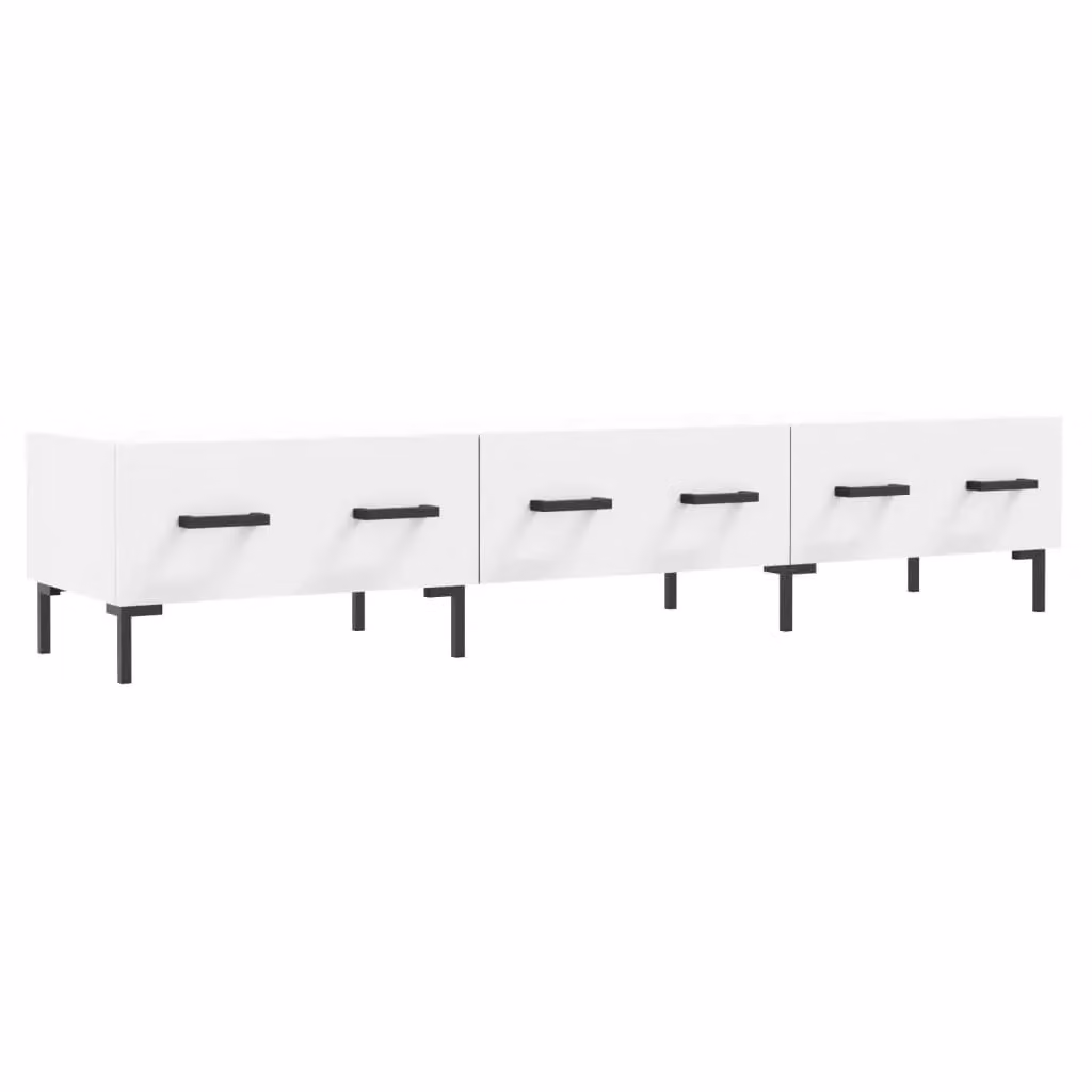 Berkfield Home Modern White TV Cabinet with Media Compartments, W/D/H: 150 x 36 x 30 cm – 2