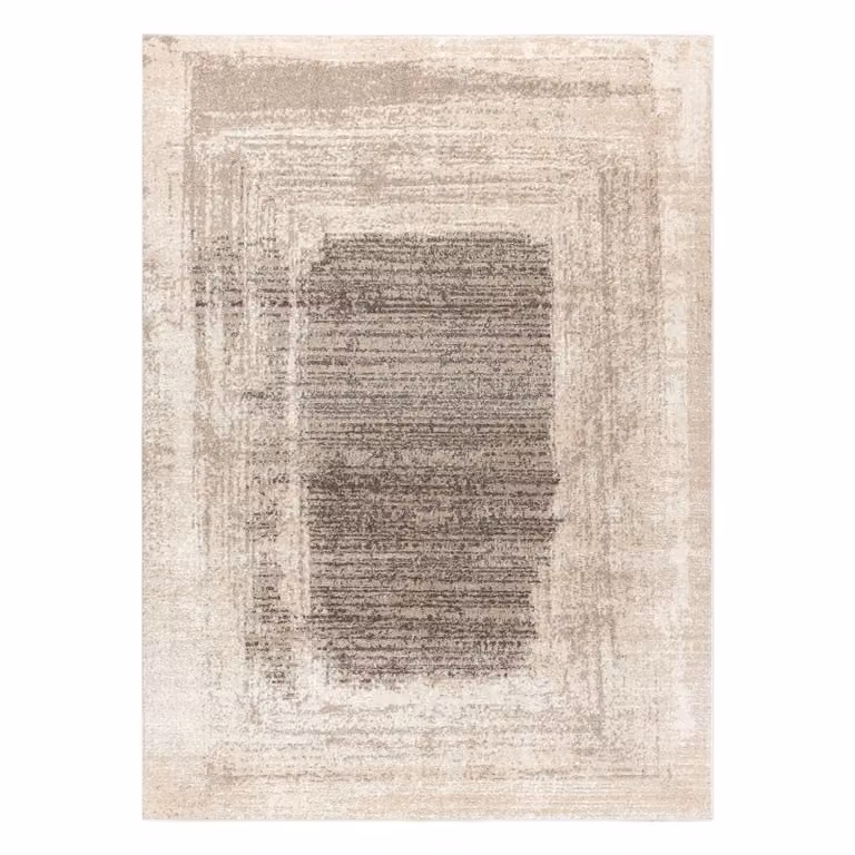 RugsX Fusion Geometric Modern Rug in Yellow, W/D: 140 x 190 cm