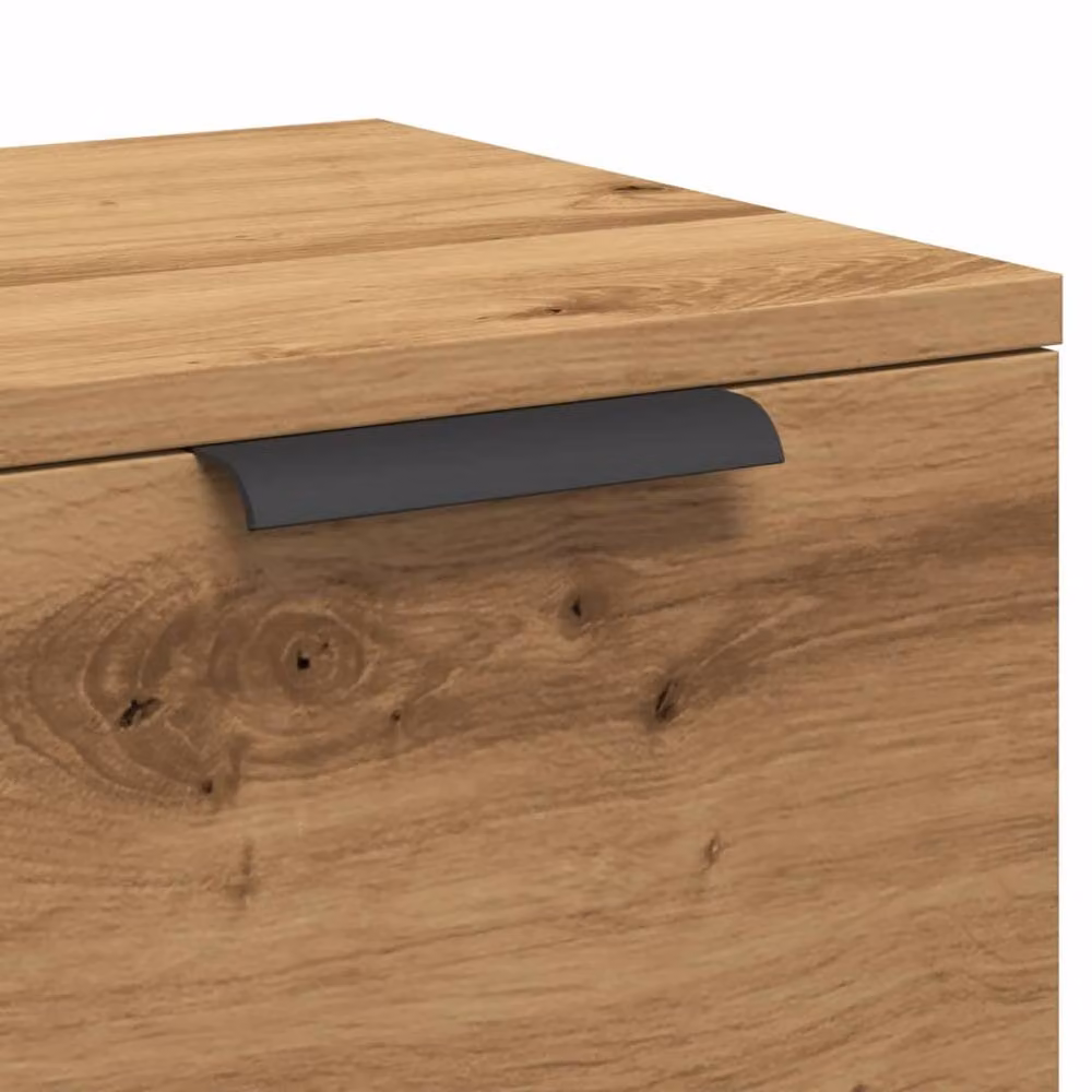 Berkfield Home Artisan Oak Sideboard in Brown, W/D/H: 60 x 30 x 70 cm – 4
