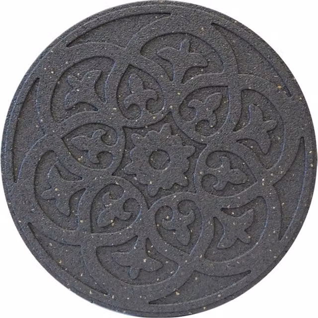 Primeur Grey Scroll Rubber Stepping Stone